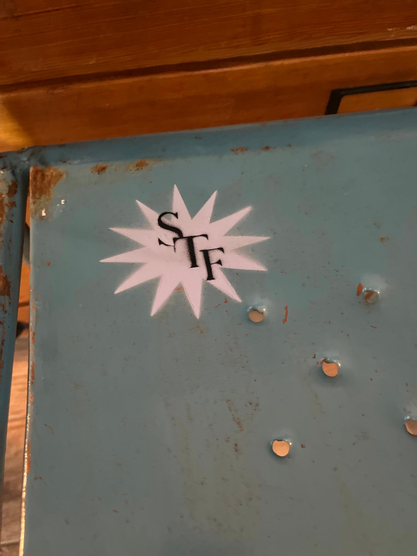 Stuhl Objet Trouvé Blue mit Sitzkissen