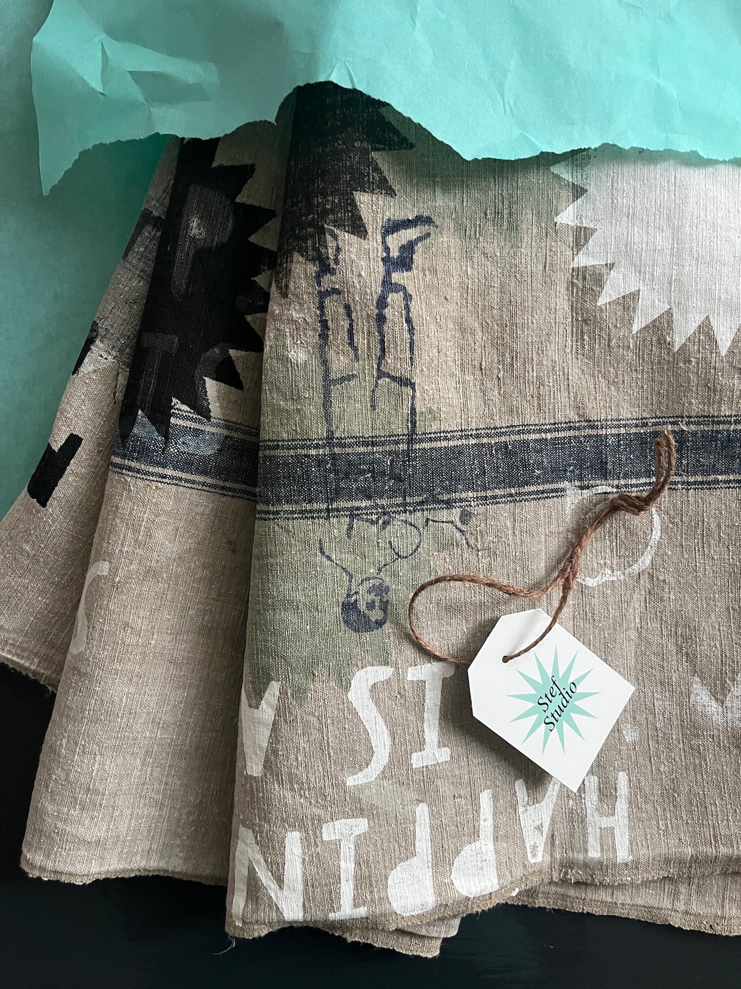 Tischdecke schwarz weiß grau